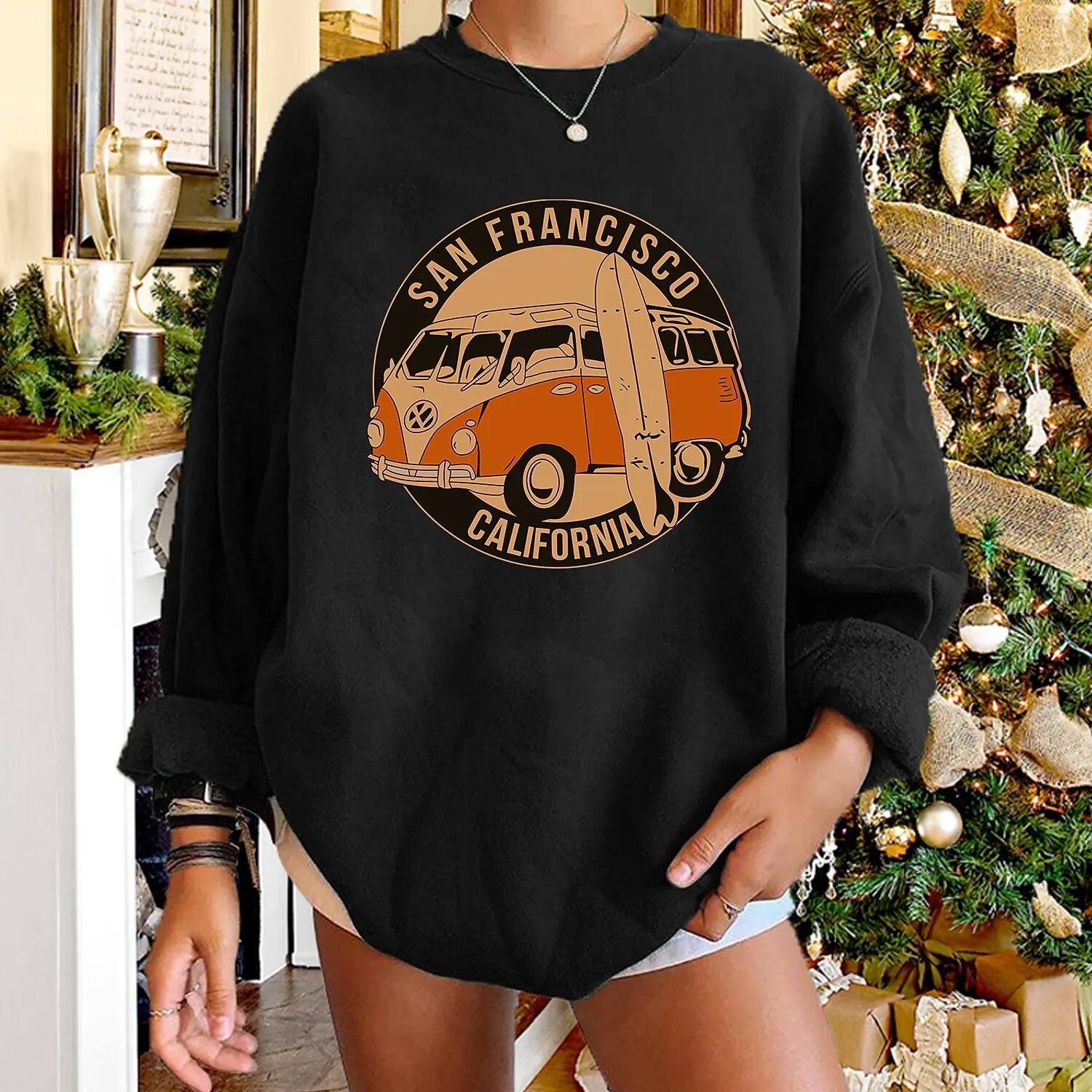 

American Vintage Women's Sweater O Neck Winter Pullover Long Sleeve Casual Streetwear Sweatershirt Female Clothes Simple Hoodies