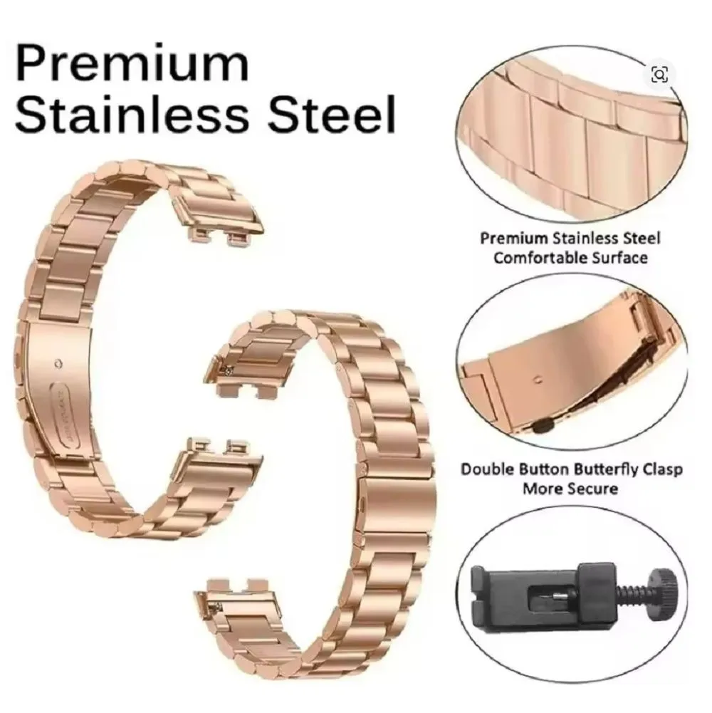 Premium Stainless Steel Watch Strap - Elegant Metal Bracelet Wristband Accessories