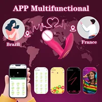 APP-Steuerung Tragbarer Dildo-Vibrator für Frauen Klitoris-Stimulator G-Punkt-Massagegerät Weiblicher Anal-Butt-Plug Vibrierendes Sexspielzeug für Erwachsene 4