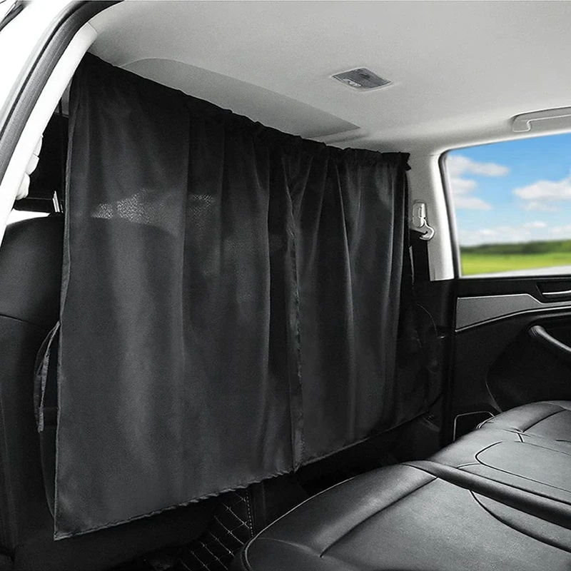 Car Divider Curtain Sun Shade Car Side Window Curtain Travel Nap Night Car Camping Separation