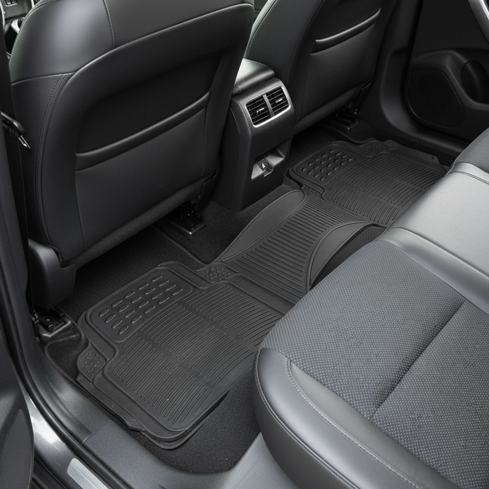 3 Pieces Deep Waterproof Car Mats All Weather Rubber Car Floor Mats Waterproof All Weather Car Mats for Cars Truck SUV