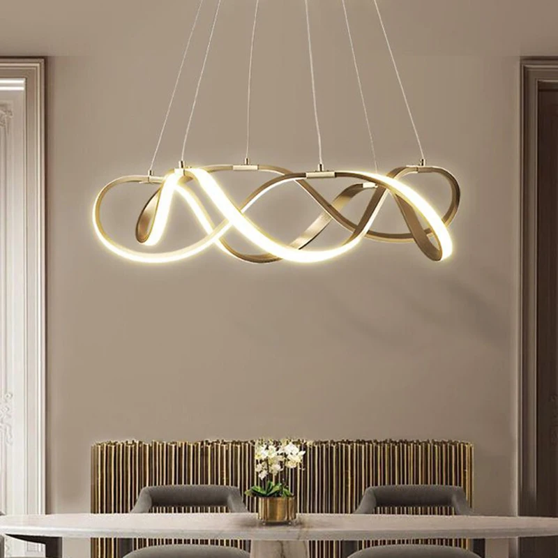 

Northern Europe LED Round Dimmable Ceiling Chandelier For Living Room Bedroom modern Large Chandelier Lighting Fixtures IN STOCK