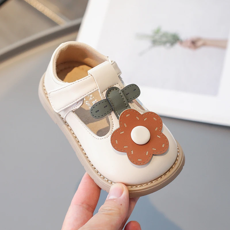 Small Children Baby Walking Shoes 0-6 Years Old Flowers Girls Single Shoes Spring Fall Non-slip
