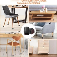8PCS Chair Leg Floor Protector Felt Foot Cover 15° Diagonal with Thick Wrap Felt Pads Silicone Furniture Table Feet for Hardwood 6