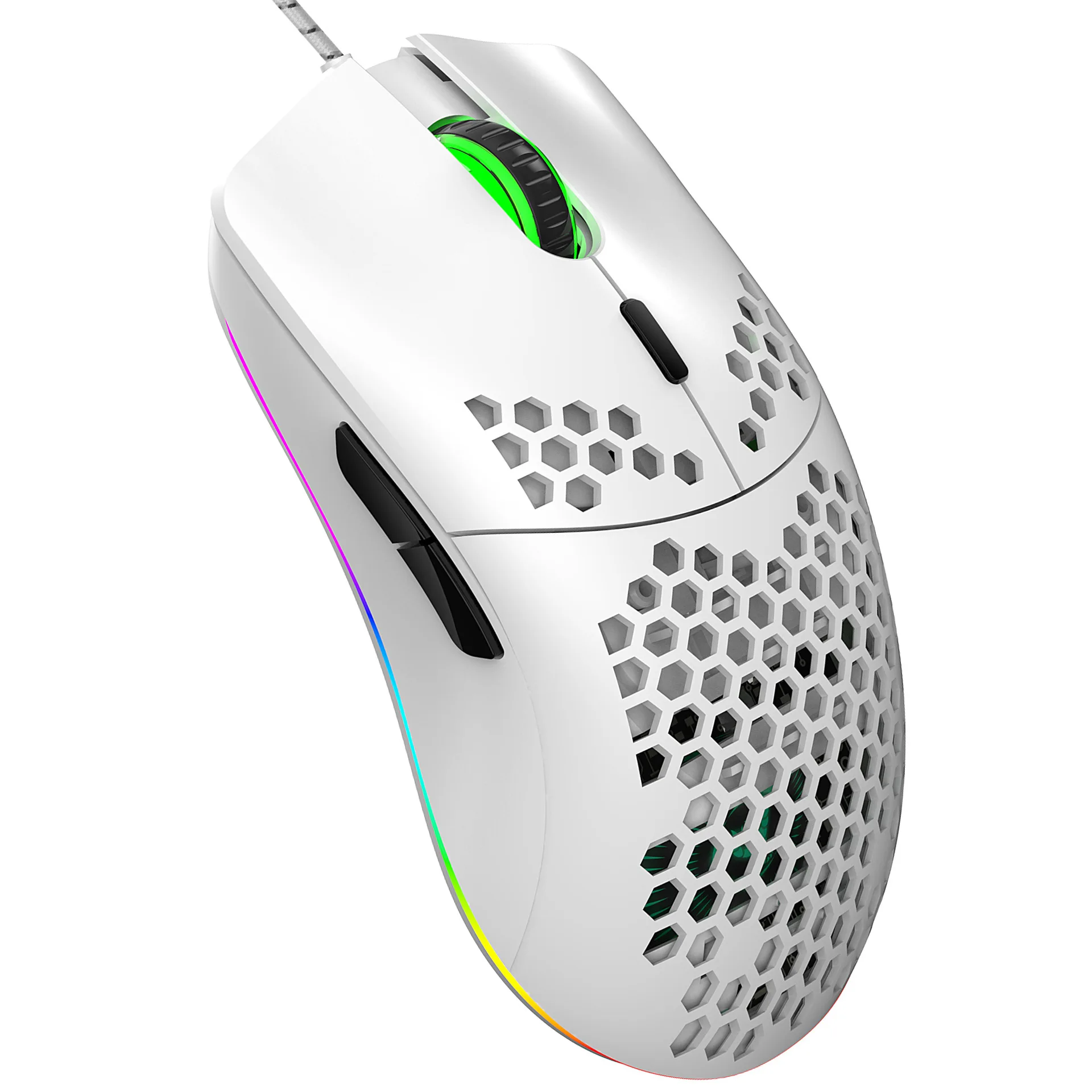 Новинка, легкая игровая мышь HXSJ J900 с отверстиями, мышь с отверстиями для киберспорта, проводная эргономичная мышь, подходит для ноутбука и настольного компьютера.