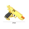 Outdoor Games Gold Desert Eagle Soft Bullet Toy Gun Launcher Automatic Shell Throwing Continuous Pistol Adult Boy Catapult Gifts 6