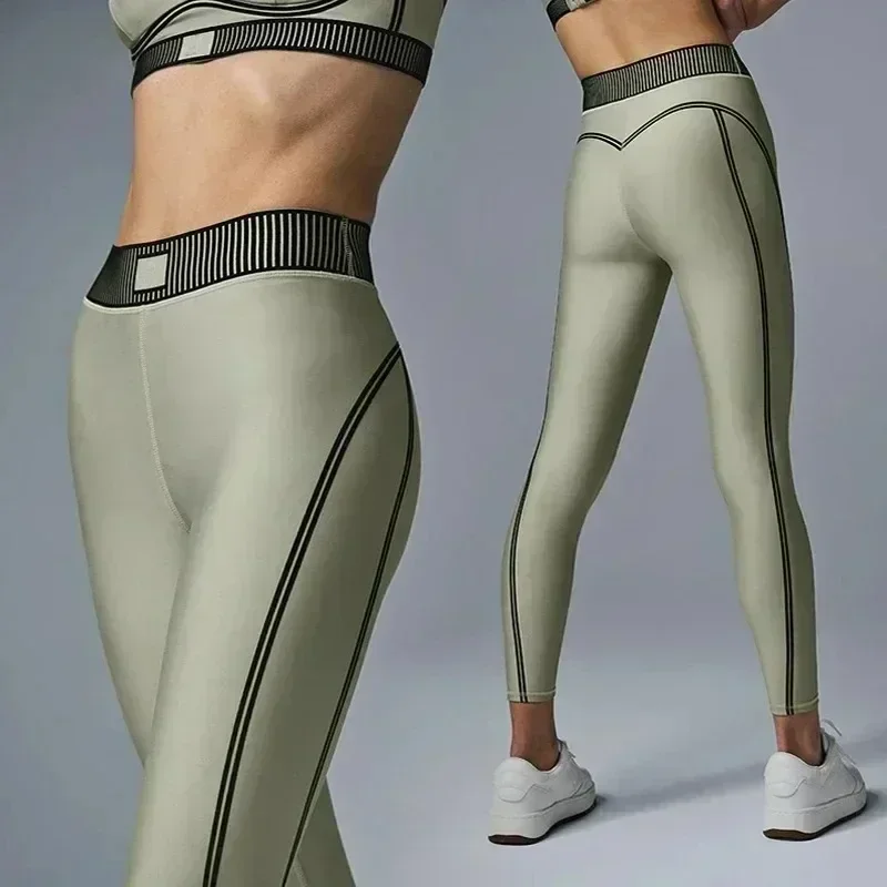 Yoga Sports Set Bra with Padding High Quality Flocking Skin Friendly Comfortable Elastic Vest Pants Pilates Shape Two Piece Set 6