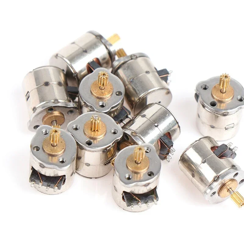 10pcs Mini 2-phase 4-wire Stepper Motor Miniature with Gear Small Tiny ...