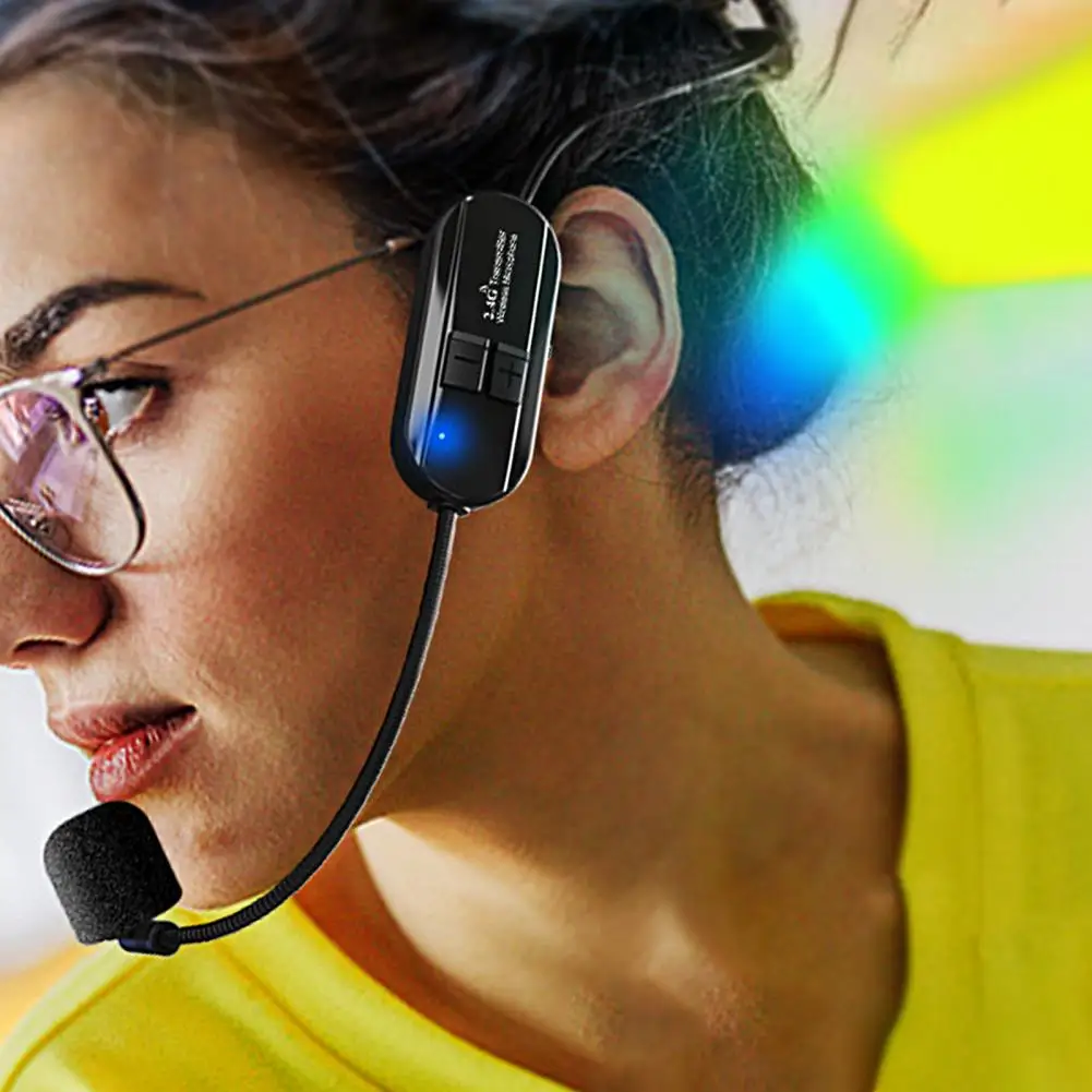 1SetMicrophoneHeadsetIntelligentNoiseCancellingPlugPlay24G