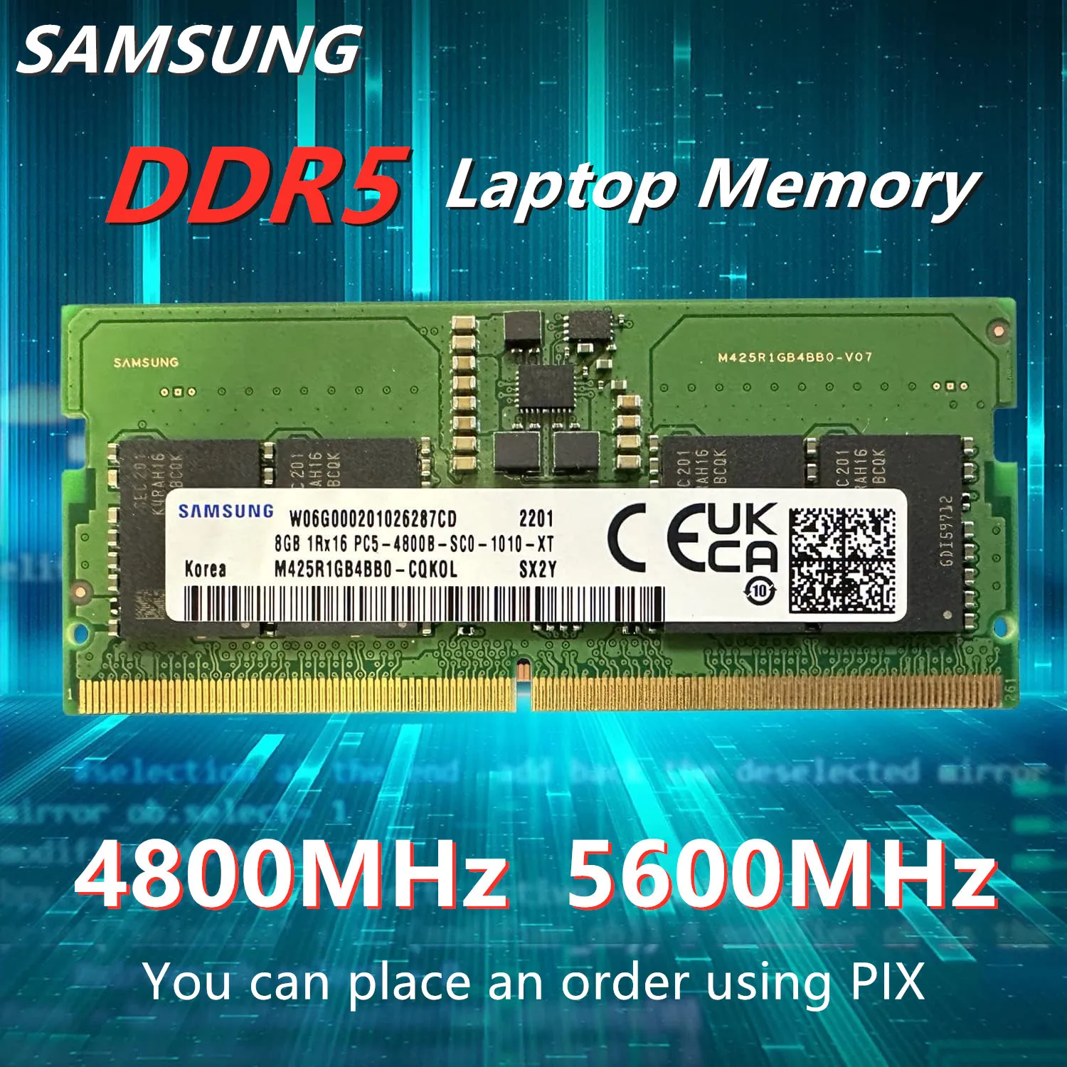SAMSUNG DDR5 8GB 16GB 32GB 4800MHz 5600MHz Original SODIMM 1.1V