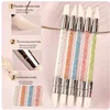 Nail Art Pen Double Head Silicone Flower Sculpting Pen Adjustable Glue Stick Embossing Pen Nail Art Brush Every Home Tool 4