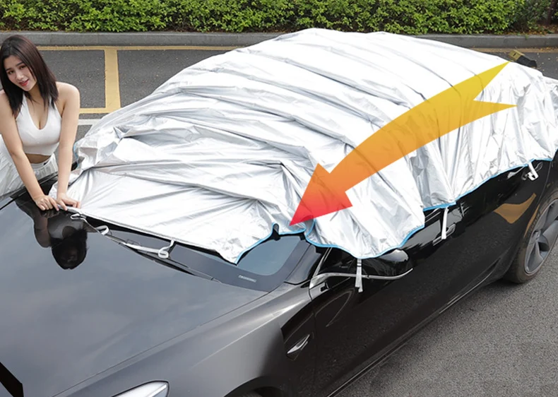 Automatic Car Cover for Tesla Model 3 Y Auto Retractable SUV Waterproof  Reflective Strips 10S Storage Folding Portable Exterior - AliExpress