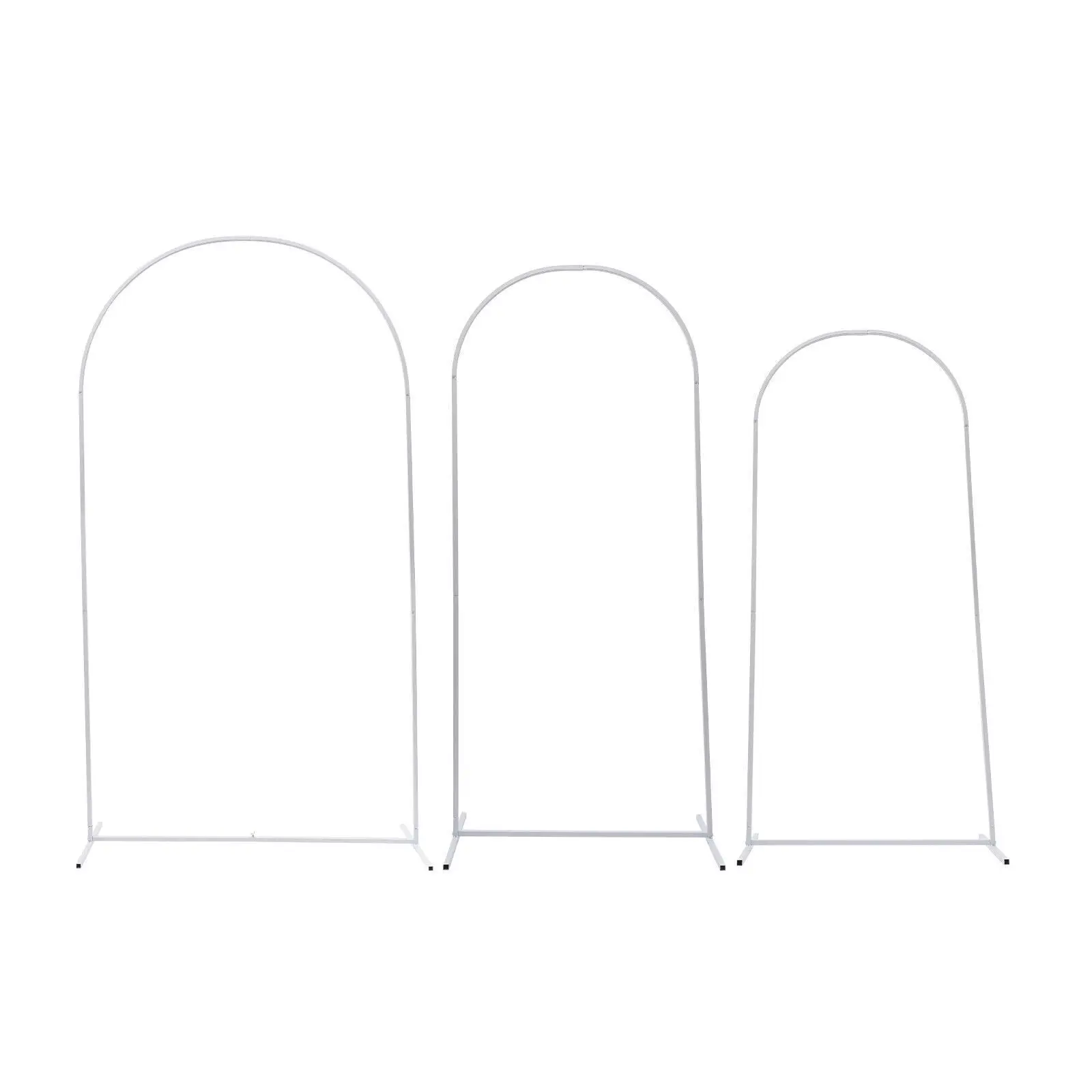 Metal Stand Wedding Arch Backdrop Stand Balloon Arch Backdrop For Ceremony Party Yard Venue Decor 3Pcs