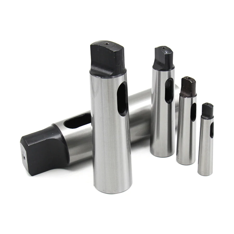Reducer Sleeve MT1 MT2 MT3 MT4 MT5 MT6 Flat Tail Morse Drill Sleeve Taper Shank Drill Milling Lathe CNC Morse Conversion