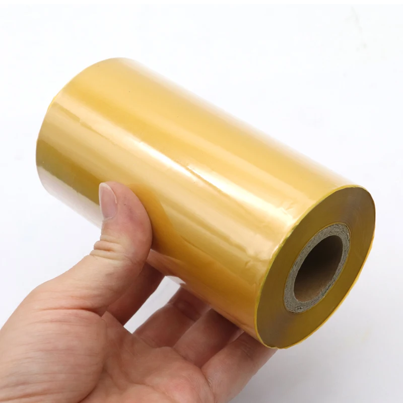 Cera Térmica da Impressão do Código de Barras da Cor do Amarelo 110 Mmx300m 50 mm 60 mm 70 mm 80 mm 90 mm 100 mm 110 mm 300m Etiqueta da Cera - Imagem 3