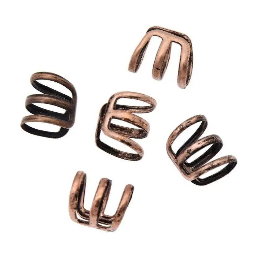 1 Pcs Fashion Accessories Creative Gifts Dreadlock Beads Dread Hair Braid Cuff Tube Clip Adjustable Hair Rings Set Decoration