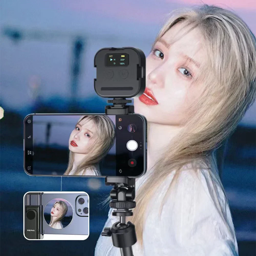 Selfie Vlog Mirror with Compact Adhesive