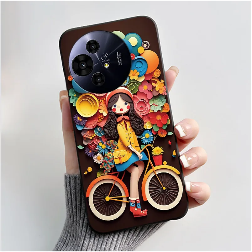 Luxury Cute Love Rabbit Black Soft Silicone Shockproof Phone Case Cover