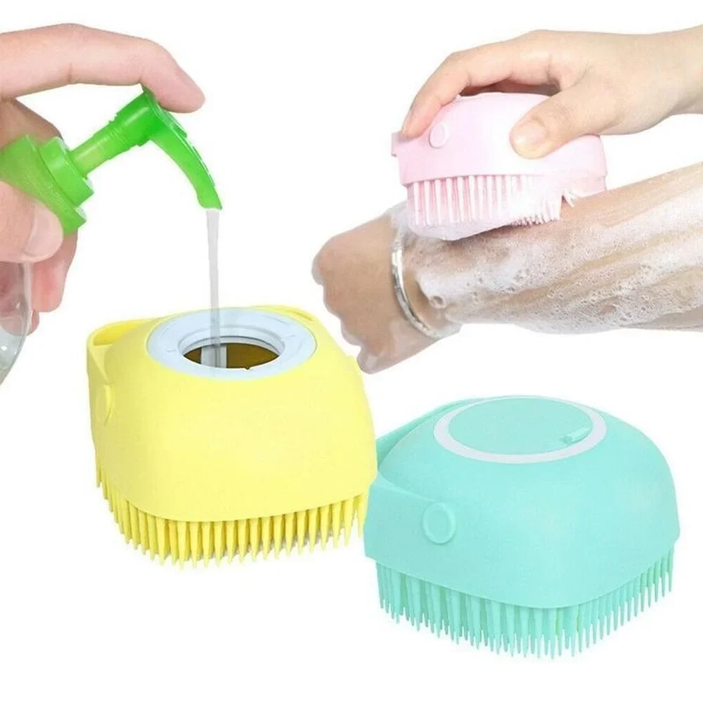

Silicone Body Scrub Exfoliating Shower Brush Back Massager Dead Skin Remover Bathing Tools Brush Bath Exfoliator Skin Cleaner