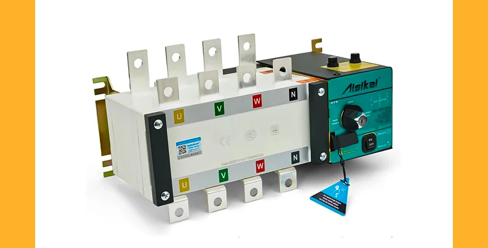 Description Picture 4 of itemAisikai 800A 1000A 4P ATS Controller Dual Power Automatic Transfer Switch 220v Control Voltage Electric Diesel Generator Parts