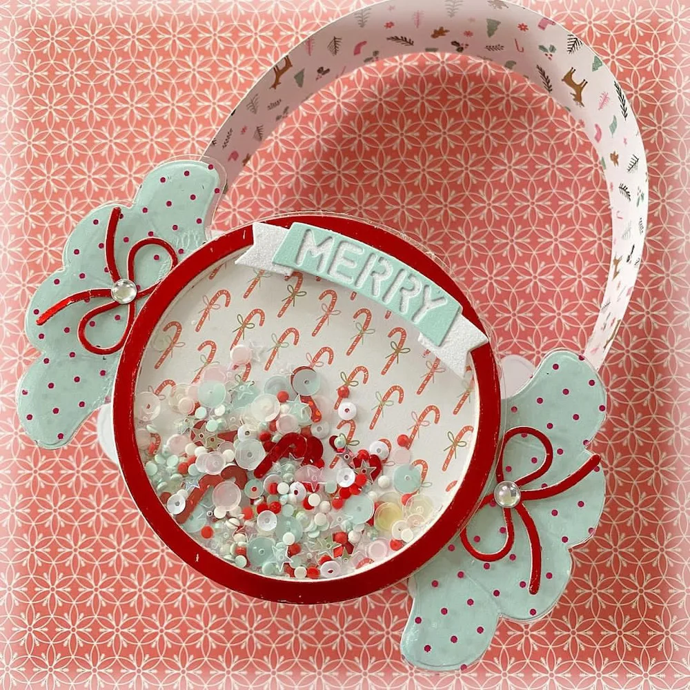 KSCRAFT 페퍼민트 캔디 셰이커 상자 DIY Scrapbooking 장식 엠보싱 DIY 종이 카드에 대한 금속 절단 다이 스텐실