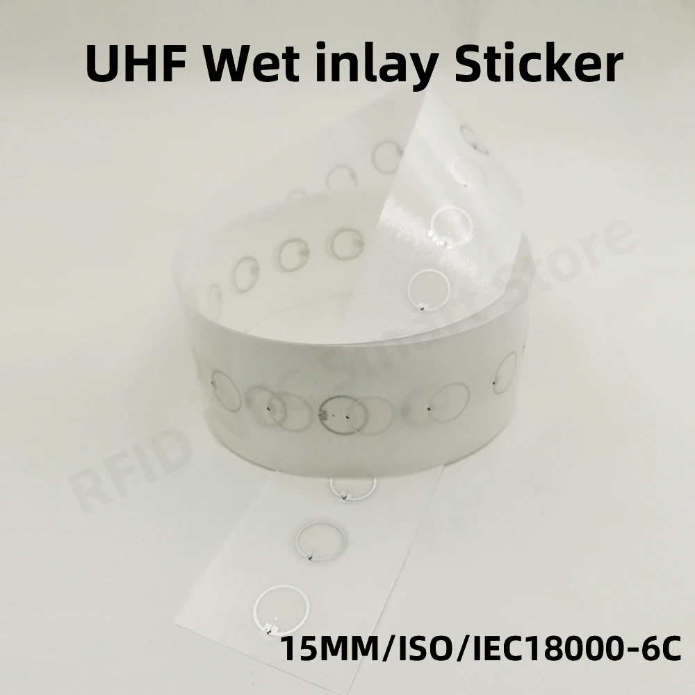 10PCS RFID UHF 태그 장거리 스티커 습식 인레이 860-960mhz 외계인 HEC EPC 글로벌 Gen2  ISO18000-6C 15MM RFID Uhf 915M 라벨 - AliExpress