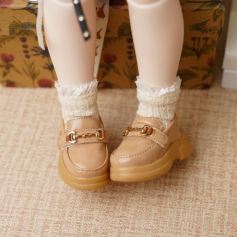 BJD Doll Shoes for 1/4 1/6 BJD MSD MDD YOSD Shoes Puyoo Doll Black White Khaki Shoes Gift Doll Accessories Doll Toy Shoes