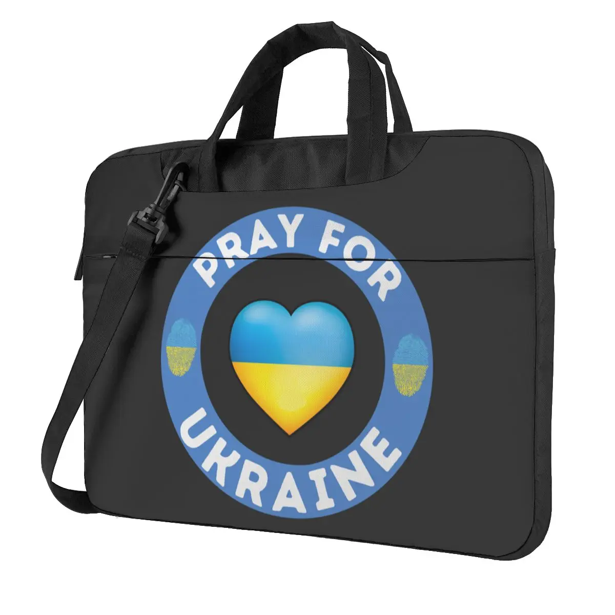 Сумка для ноутбука с надписью молиться за Украину винтажный ударопрочный чехол