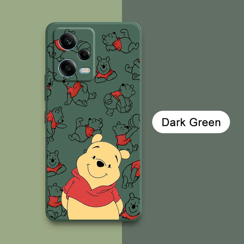 Cartoon Winnies The Poohs Bear Fundas For Xiaomi Redmi Note 13 Pro Plus 12 12S 11 11S 10 10S 9 9S 8 7 Pro 5G Case Silicone Cover