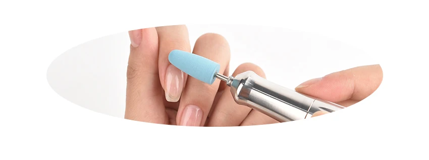 10-teiliges Silikon-Nagelbohrer-Set, Gummi-Fräser-Set für Maniküre, Pediküre, Nagelpolierer, Schleifer, Nagelhautschneider – Detail 2