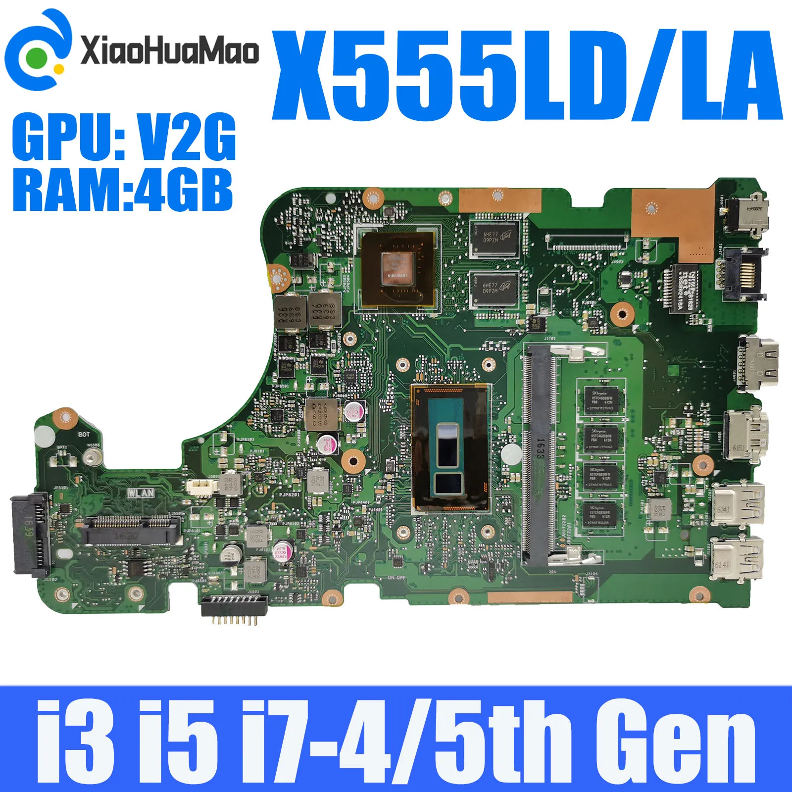 X555LD i3/i5/i7 CPU Материнская плата Asus R556L X555LB X555LAB X555LDB X555LJ X555LF X555LN X555LNB VM501L F555L материнская плата для ноутбука