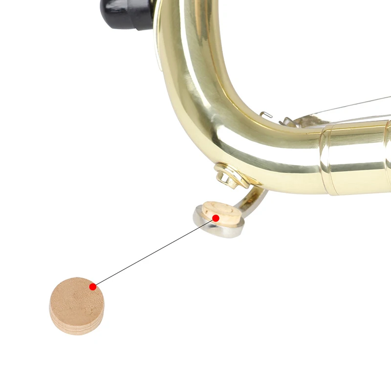 Description Picture 3 of item5Pcs Release Water Key Spit Valve Cork Pad For Trumpet Trombone Repair Brass Instrument Bottom Piston Valve Cap Accessories