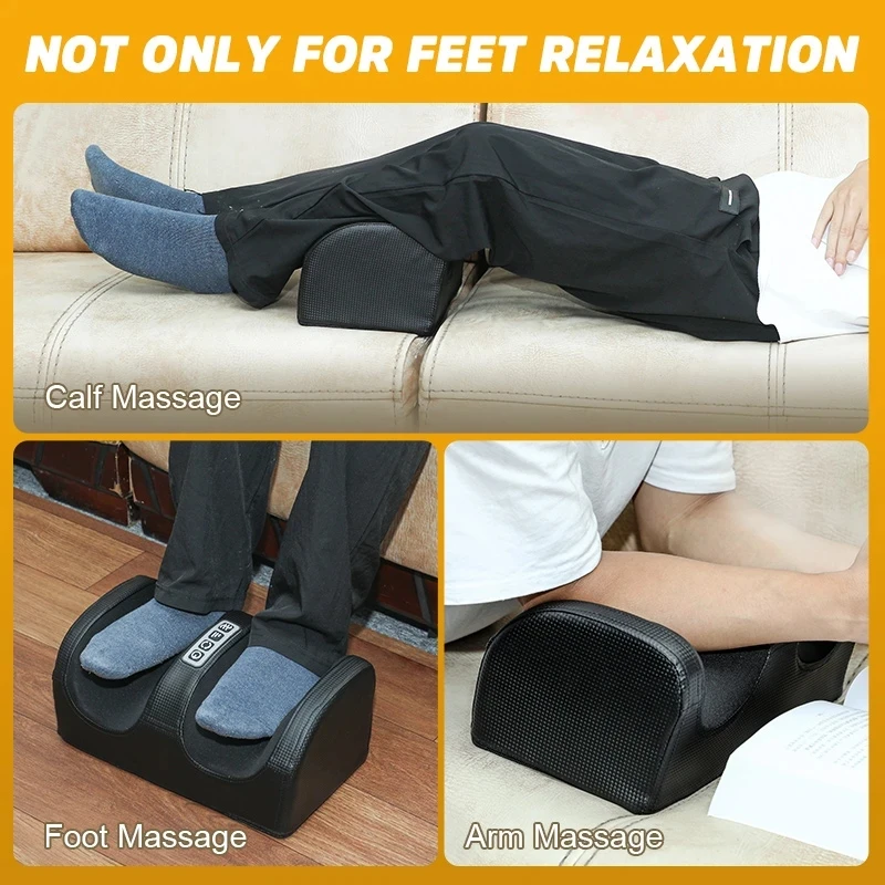 Electric Foot Massager with Heating Therapy for Relaxation