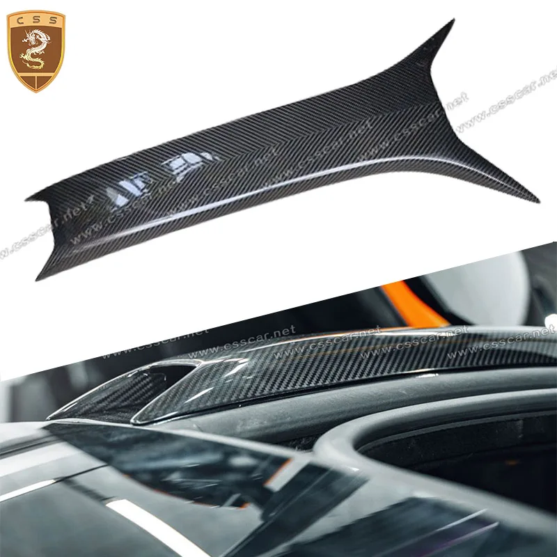 

Dry Carbon Fiber Car Roof Air Flow Intake Hood Scoop Vent Bonnet Cover Trim For McLaren 720S N Style Modification Bodykits