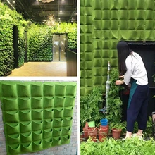  Green Vertical Hanging Garden Planter Flower Pots Bag Wall Mount Hanging 