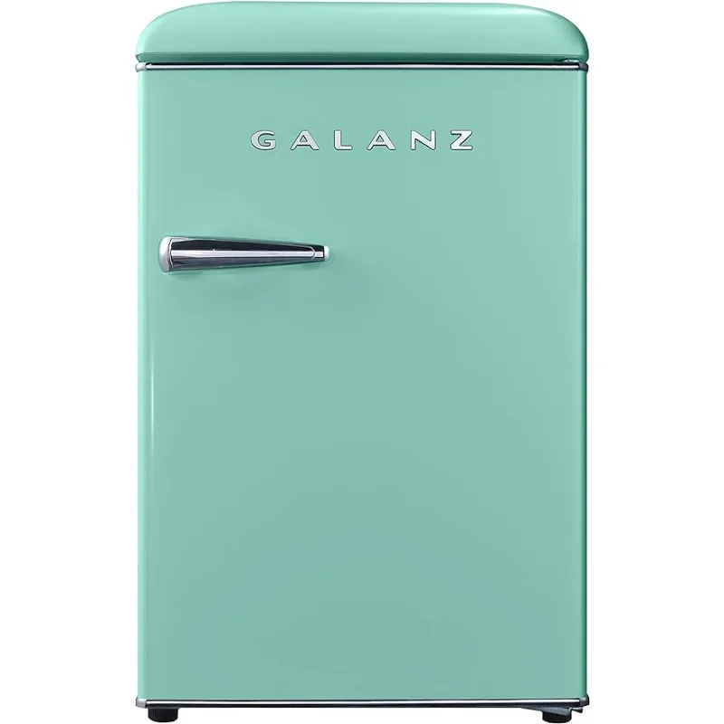 

Galanz GLR25MGNR10 Retro Compact Refrigerator, Single Doors, Adjustable Mechanical Thermostat with Chiller, Green, 2.5 Cu Ft