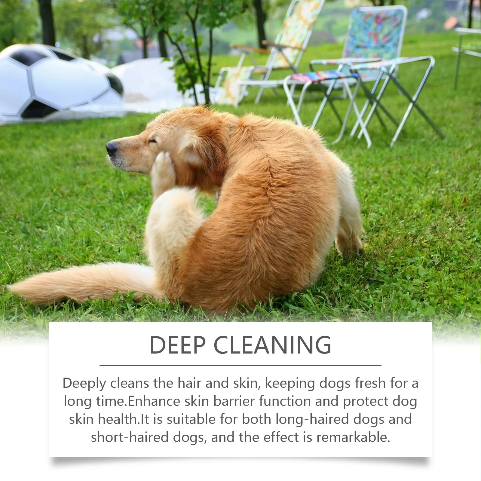 Yegbong Dog Shampoo, Pet Dog Hair Gentle Cleansing Shampoo Moisturizing and Supple Without Knots