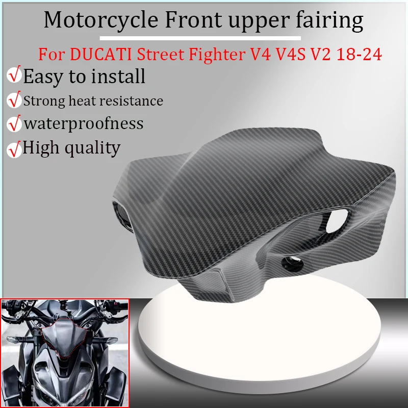 Motorcycle Front Windshield Windshield Fairing Front Cover Spoiler For Ducati Street Fighter V4 V2 V4S