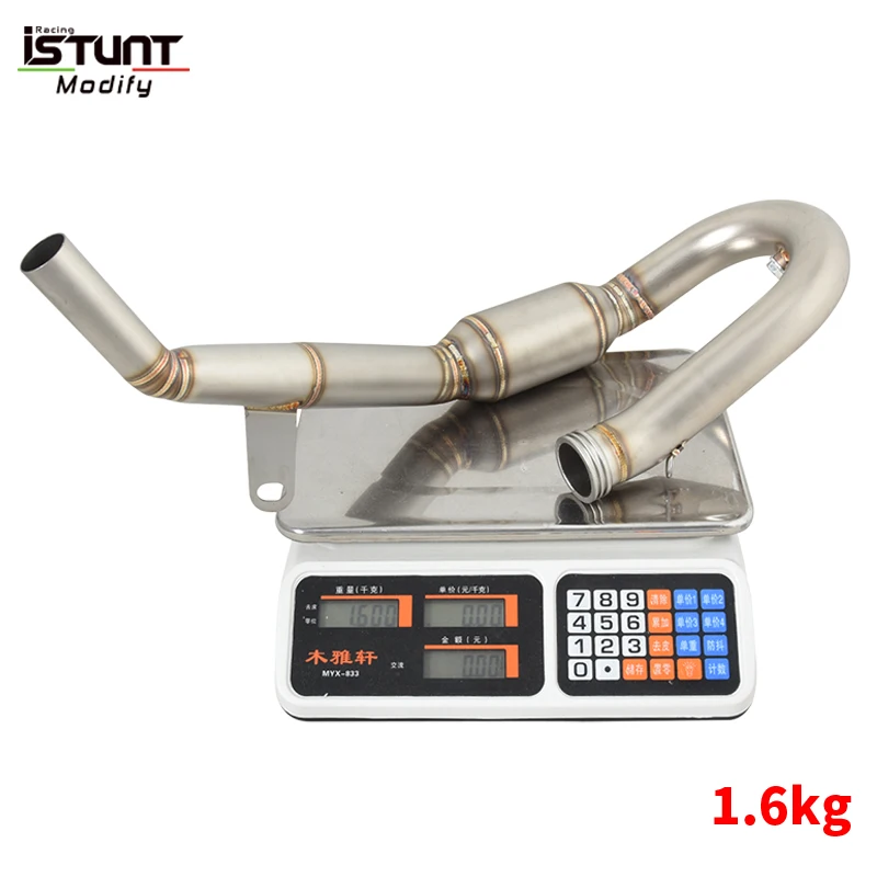 For KTM 250 300 EXC TPI SX XC 2017 - 2019 Motorcycle Exhaust Escape Moto Front Link Pipe With Catalyst Connect Original Muffler - Image 3