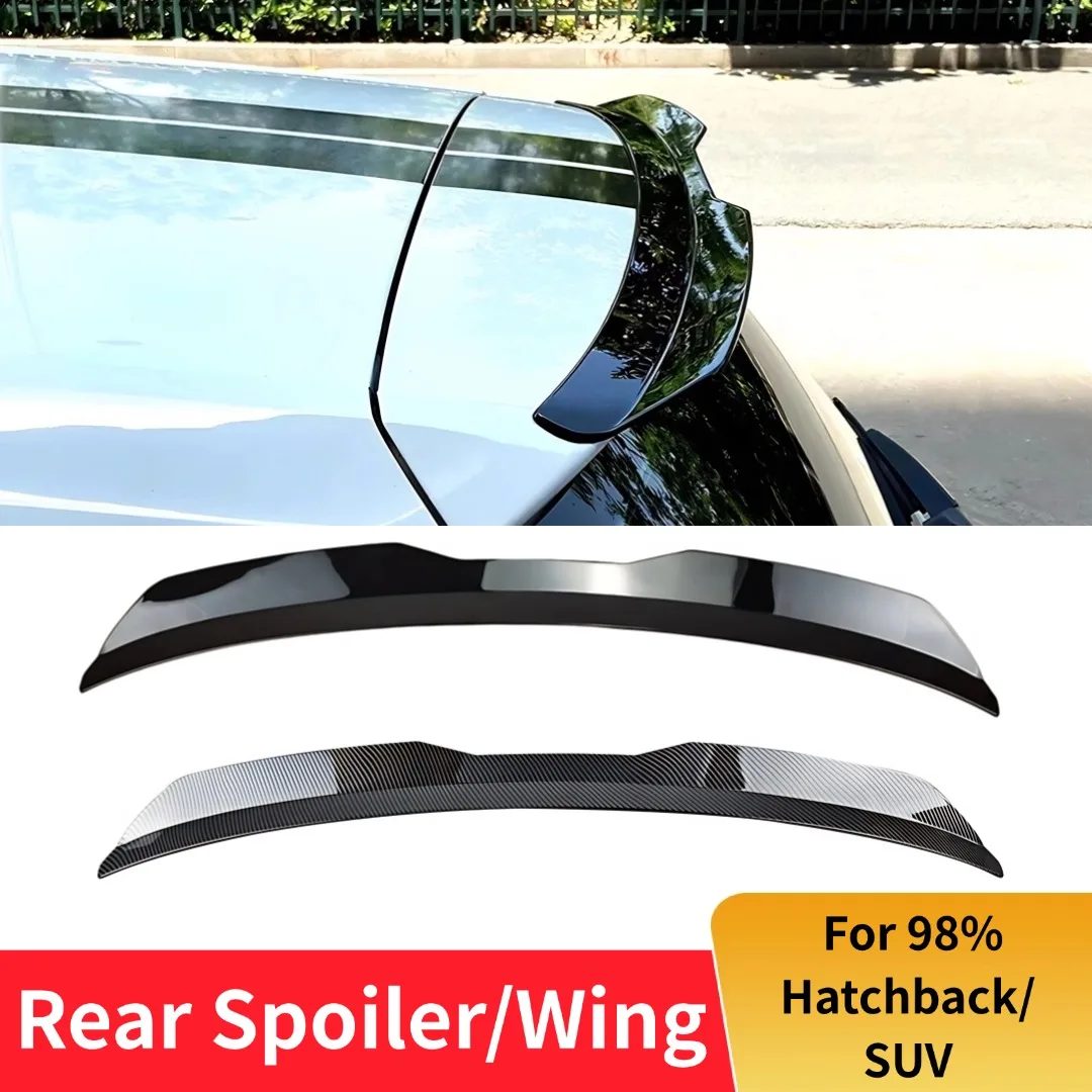 Spoiler per bagagliaio posteriore Ala del tetto Deflettore per diga d'aria Accessori per la messa a fuoco dell'aria Auto SUV Hatchback universali 99 cm Si adatta alla maggior parte dei veicoli