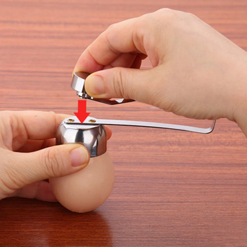 Stainless Steel Egg Topper Cutter Metal Egg Scissors Boiled Raw Opener Creative Kitchen Tool Gadgets Accessories Cool Gadgets Kitchen