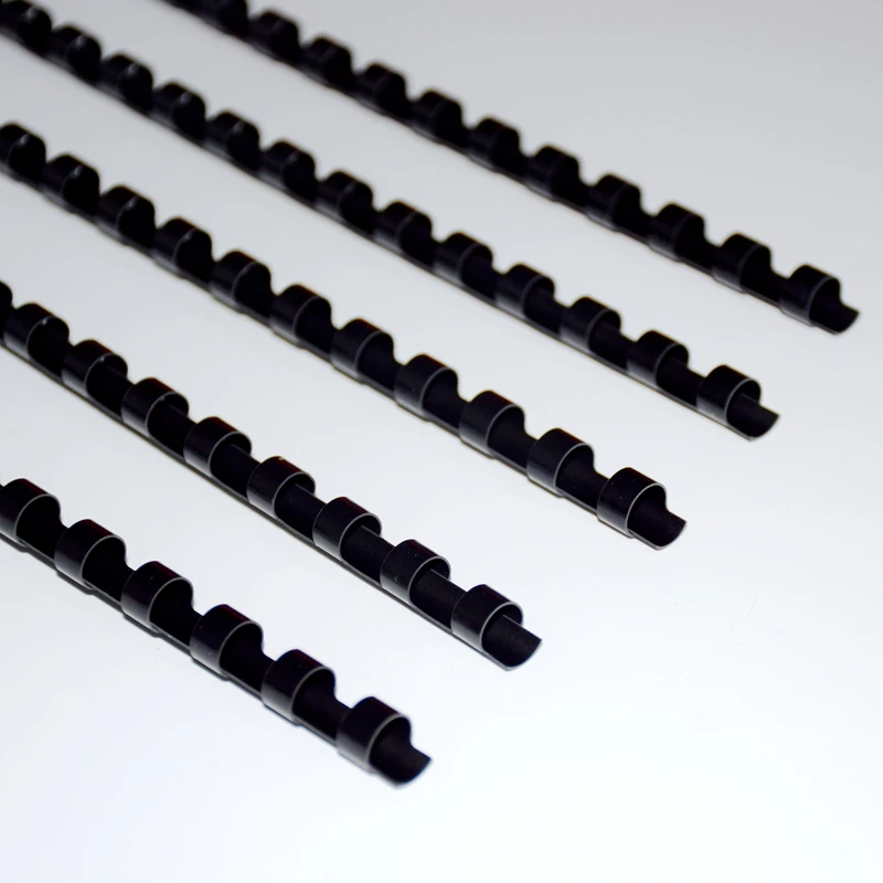 50/100PCS/BOX ReadStar PVC Black binding aprons 21 Loops 6-51mm A4 binding aprons comb rings Plastic combs plastic binding rings