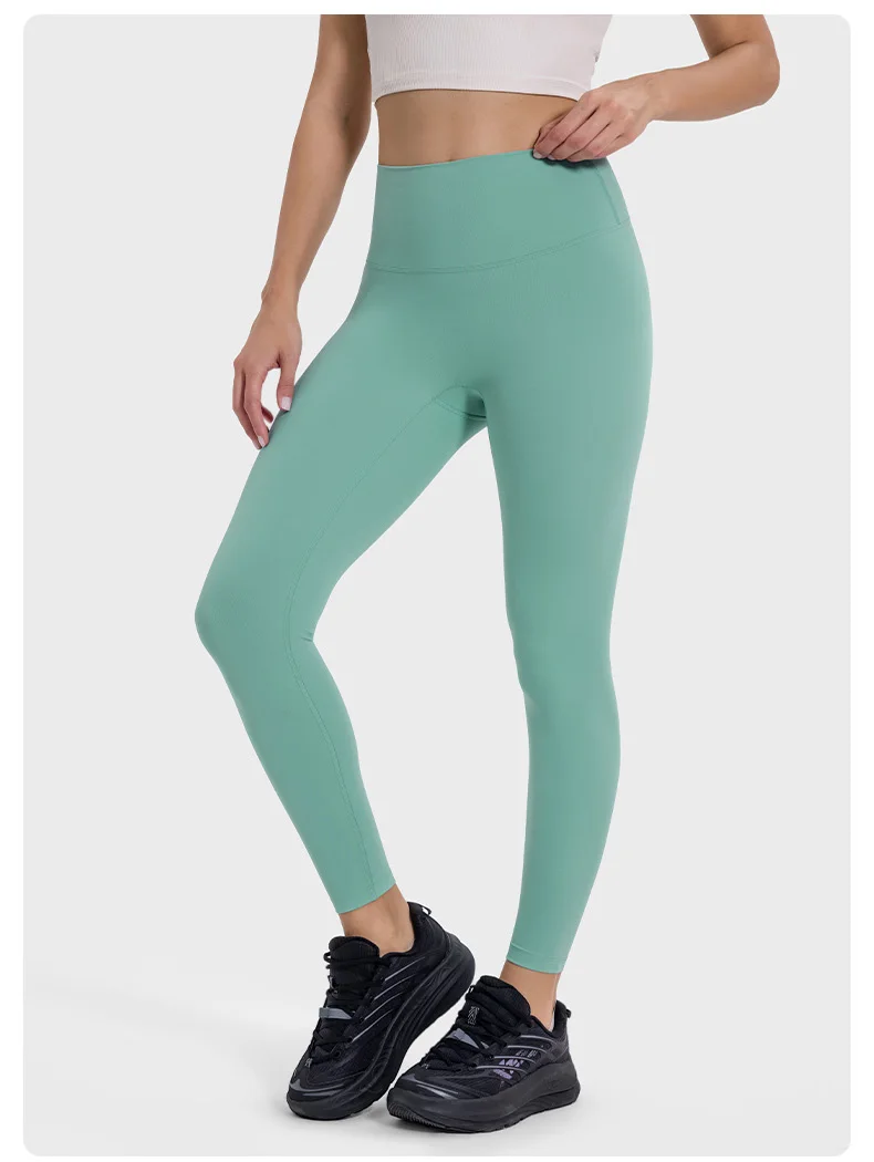 

Women solid color legging Stretchy High Waist Slim pants