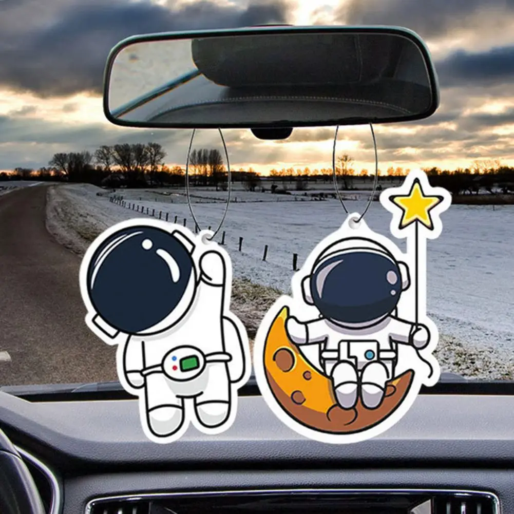 Auto Innen Dekoration Anhänger Cartoon Auto Duft Stück Cute Astronaut Auto  Rückspiegel Hängen Parfüm Stück Kreative - AliExpress