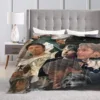 Mads Mikkelsen Warm Soft Blanket Actor Star Photos Airplane Travel Throw Blanket Winter Funny  Flannel Bedspread Sofa Bed Cover 4