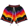 High Street Retro New Drawstring Basketball Shorts Men's Summer Outdoor Running Fitness But Knee Sports Quarter Pants 4