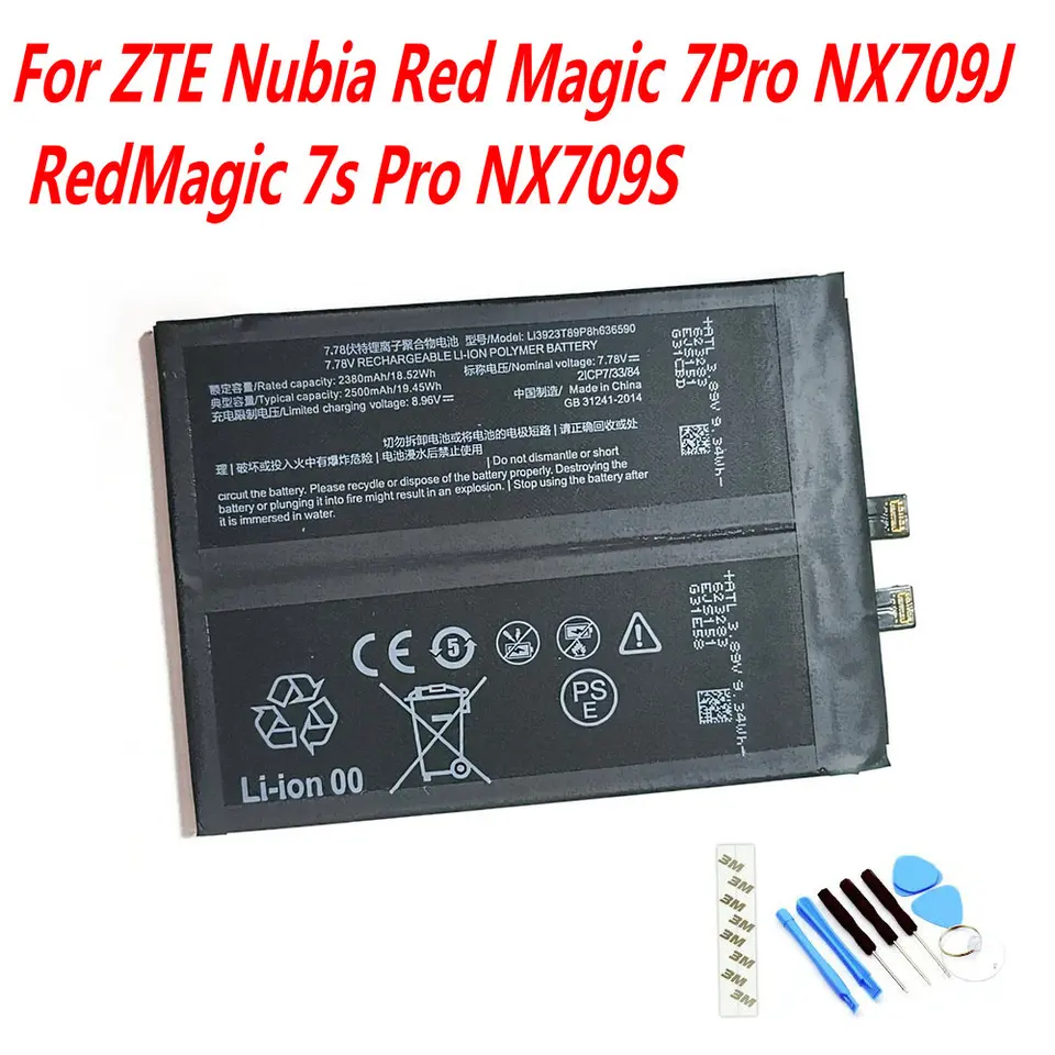 7.78V 5000mAh LI3923T89P8H636590 Battery For ZTE Nubia Red Magic