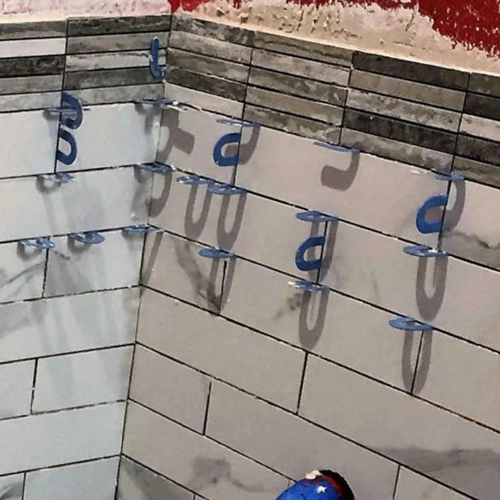 Tile Spacers 200pcs U-Shaped Horseshoe Shims Tile Spacers PP Level Wedges Positioning Clips For Aligning Marble Granite Porcelain