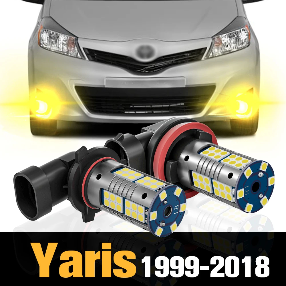 

2pcs Canbus LED Fog Light Lamp Accessories For Toyota Yaris Vitz 1999-2018 2006 2007 2008 2009 2010 2011 2012 2013 2014 2015