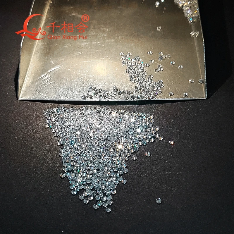10pcs 0.9-3.0mm D-FG VS1/SI Round HPHT Lab-Grown Diamonds, White, Loose Stones. Bulk Melee Size. loose stone